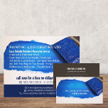 Werbung mit blauen Pinseln, Malern und Dekoratoren Flyer<br><div class="desc">Blue Paintbrush,  Painter & Decorator Werbe-Flyer von The Business Card Store.</div>