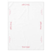 Werbung mit Firmenlogo - Social Media für Veransta Tischdecke (Vorderseite)