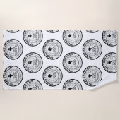 Werbung mit Firmenlogo Strandtuch (Vorderseite)