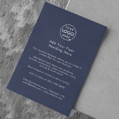 Werbung | Navy Blue Modern Logo Flyer