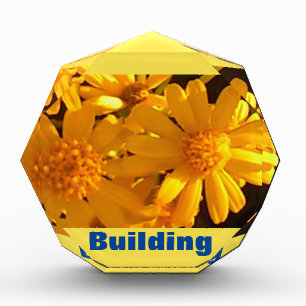 Werbung Sonnenblumen Gebäude Fotoblock