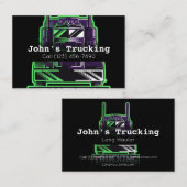 Werbung Trucking Company Services Hauling Business Visitenkarte (Vorne/Hinten)