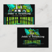 Werbung Trucking Company Services Hauling Visitenkarte (Vorne/Hinten)