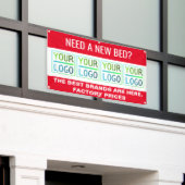 Werbung und Logo Banner (Äußeres Gebäude)