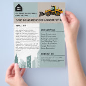 Werbung und Werbung für kundenspezifische Logos Flyer (Hand)