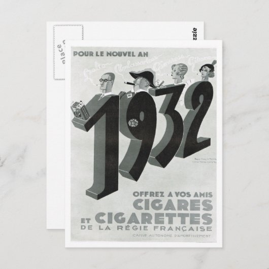 Werbung, Zigarren, Zigaretten Postkarte (Vorne/Hinten)