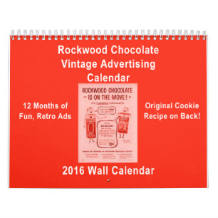 Werbungs-Kalender KRW Rockwood Schokoladen-Co Kalender