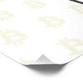 Werde arbeiten für Bitcoin Poster (Ecke)
