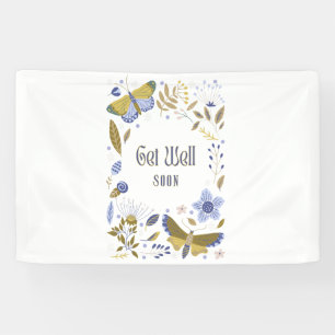 Werde Bald Gesund Blues 2,5x4 Vinylbanner Banner