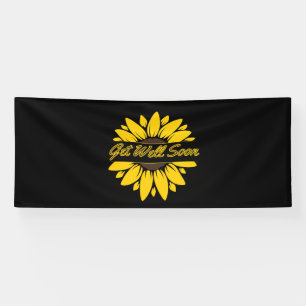 Werde Bald Gesund Sonnenblume 4x10 Vinylbanner Banner