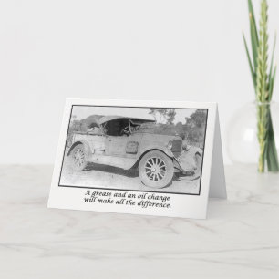 Werde bald wieder gesund, Oldtimer wartet auf Serv Karte