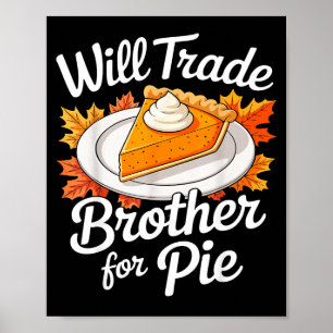 Werde Bruder Für E Shirt Tauschen Kinder Geschwist Poster