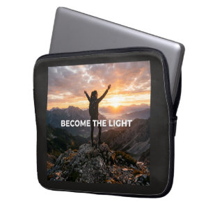 Werde das Licht Laptopschutzhülle