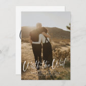 Werde das Warten eines Skripts Save the Date verzö (Vorne/Hinten)