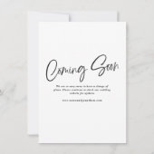 Werde das Warten eines Skripts Save the Date verzö (Rückseite)