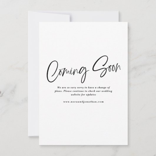 Werde das Warten eines Skripts Save the Date verzö (Rückseite)