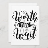 Werde den Bodysuit warten, der das Warten wert ist Dankeskarte (Vorne/Hinten)