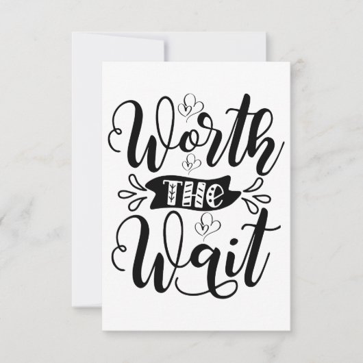 Werde den Bodysuit warten, der das Warten wert ist Dankeskarte (Vorderseite)