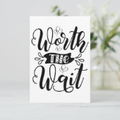 Werde den Bodysuit warten, der das Warten wert ist Dankeskarte (Stehend Vorderseite)