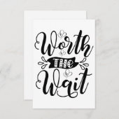 Werde den Bodysuit warten, der das Warten wert ist Dankeskarte (Vorne/Hinten)