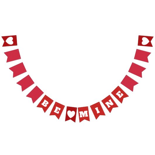 Werde die Jagdflagge der Mine Valentine Wimpelkette (Alle)