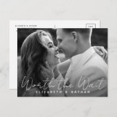 Werde die Wartezeit für die Postkarte (Vorne/Hinten)