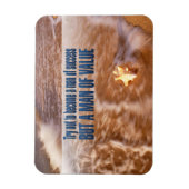 "Werde ein Mann von Wert" Inspiration Zitat Flexi Magnet (Vertikal)