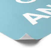 Werde einen Mustache wachsen! Poster (Ecke)