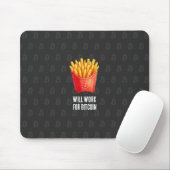 Werde für Bitcoin arbeiten (schwarz) Mousepad (Mit Mouse)