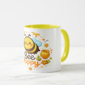 Werde glücklich tasse (VorderseiteRechts)