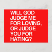 WERDE GOTT MIR FÜR DIE LIEBE JUDGE POSTKARTE (Vorderseite)