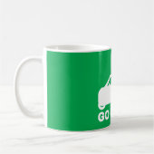 Werde grün ~ Fahre Elektroautos Kaffeetasse (Links)