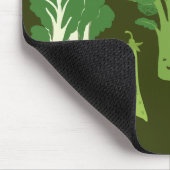 Werde grün! (Grünes Blatt!) Glücklicher Gemüsegart Mousepad (Ecke)