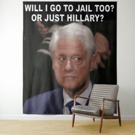 WERDE ICH AUCH ZUM HAUS GEHEN? ODER NUR HILLARY? WANDTEPPICH