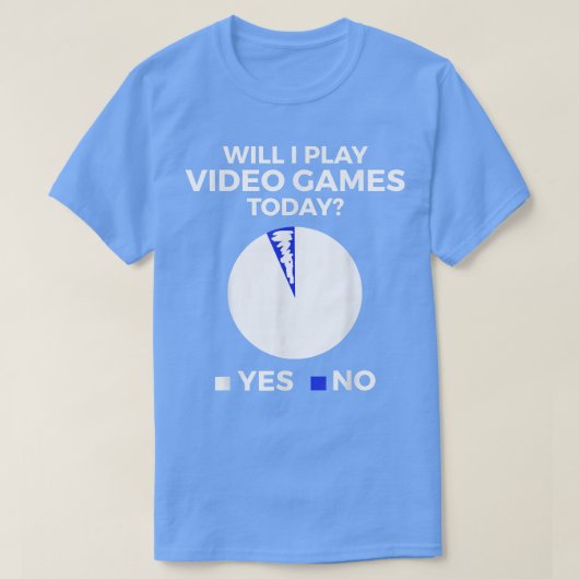 Werde ich heute Videospiele spielen Funny Gamer Ga T-Shirt (Design vorne)