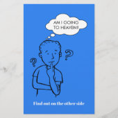 Werde ich in den Himmel Quiz Bible Trakt Flyer? (Vorderseite)