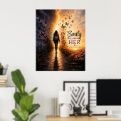 Werde ihre personalisierte Motivationsposter Poster (Heimbüro)