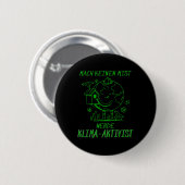 Werde Klimaaktivist Climate Earth Global Warming Button (Vorne & Hinten)