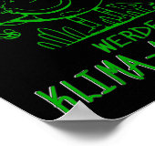 Werde Klimaaktivist Climate Earth Global Warming Poster (Ecke)