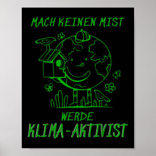 Werde Klimaaktivist Climate Earth Global Warming Poster