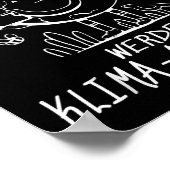 Werde Klimaaktivist Climate Earth Global Warming Poster (Ecke)