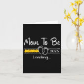Werde Mama 2026 Bald werdende Mami zur Mama beförd Karte (Gelbe Blume)