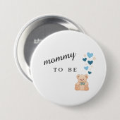 Werde-Mama-Baby-Shower-Button Button (Vorne & Hinten)