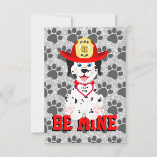 Werde-mein-Hündchen-Valentinsgrußkarte 3,5"x5" fla Karte
