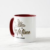 Werde Mein Individueller Becher - Romantisches Nam Tasse (Vorderseite Links)
