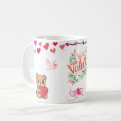 Werde-mein-Valentinstag-Schöne-Herz-Tasse Kaffeetasse (Vorderseite Links)