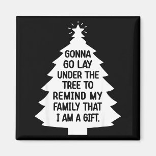 Werde mich unter den Baum legen, um meine Familie Magnet