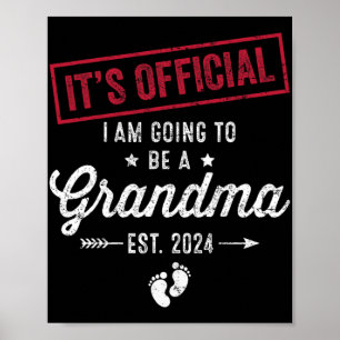 Werde Oma - Erster Muttertag für Oma Poster