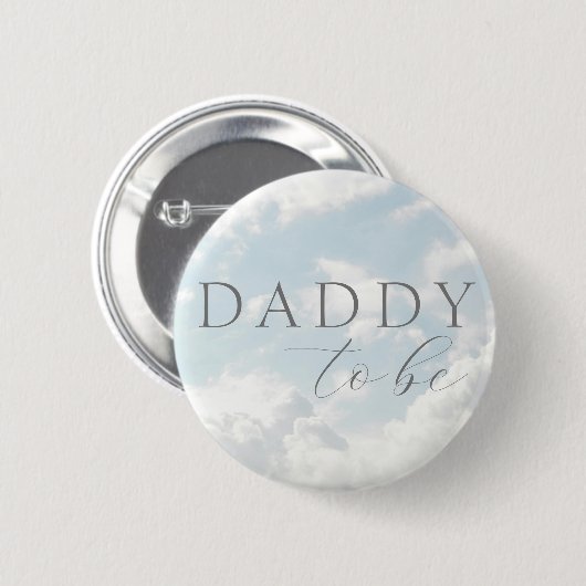Werde-Papa-Cloud-Nine-Baby-Shower-Button Button (Vorne & Hinten)