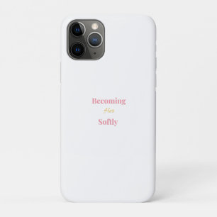 Werde sanft ihr Telefon Case Minimalistisch Weib